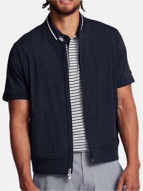 Under Armour Men's Short-Sleeve Jacket in Navy - Medium NWT